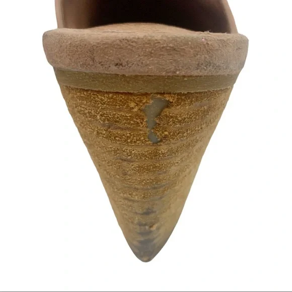 Jeffrey Campbell Favela 2 Suede Block Heel Mules Clogs Dusky Pink Size 9.5 - Picture 10 of 13